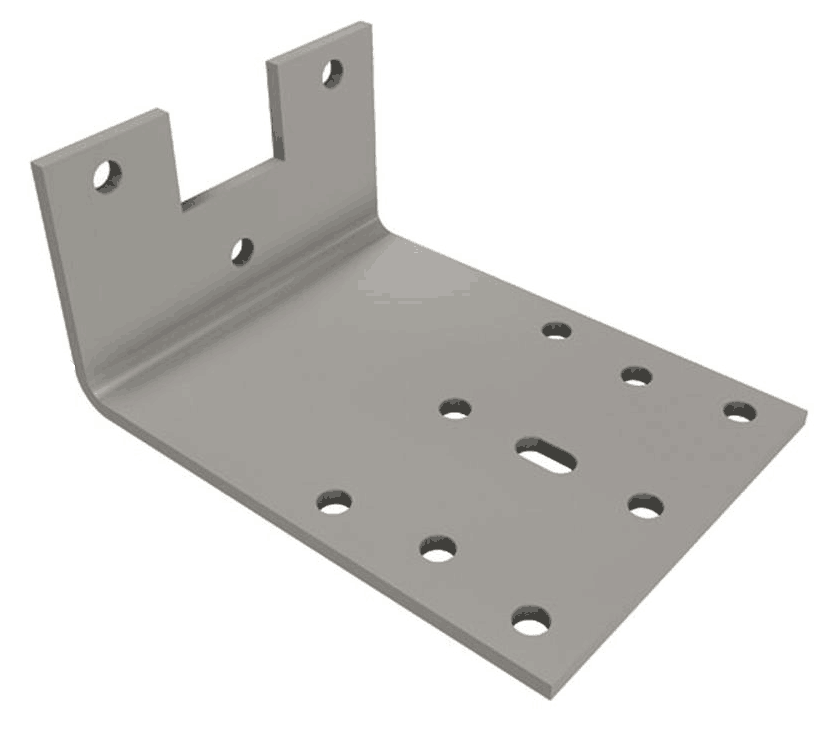 Straight mounting plate