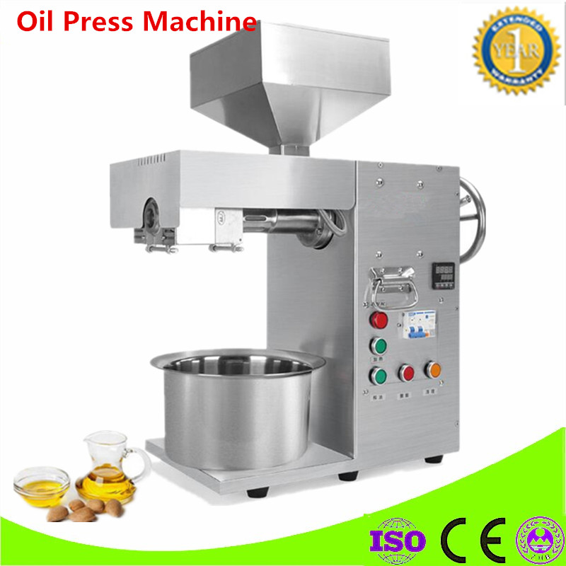 Stainless Steel 3000W Oil Press Machine Small Business Machinery Oil Extractor For Sesame/Peanuts/Flaxseed/Rapeseed Oil Presser