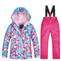 Brands Ski Suit for Child New High Quality Jacket and Pant Windproof Waterproof Snow Suit Winter Girls Ski and Snowboard Jacket