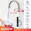 3000W 220V Temperature Display Instant Tankless Electric Hot Water Heater Faucet Home Kitchen Instant Heating Tap Water Heater
