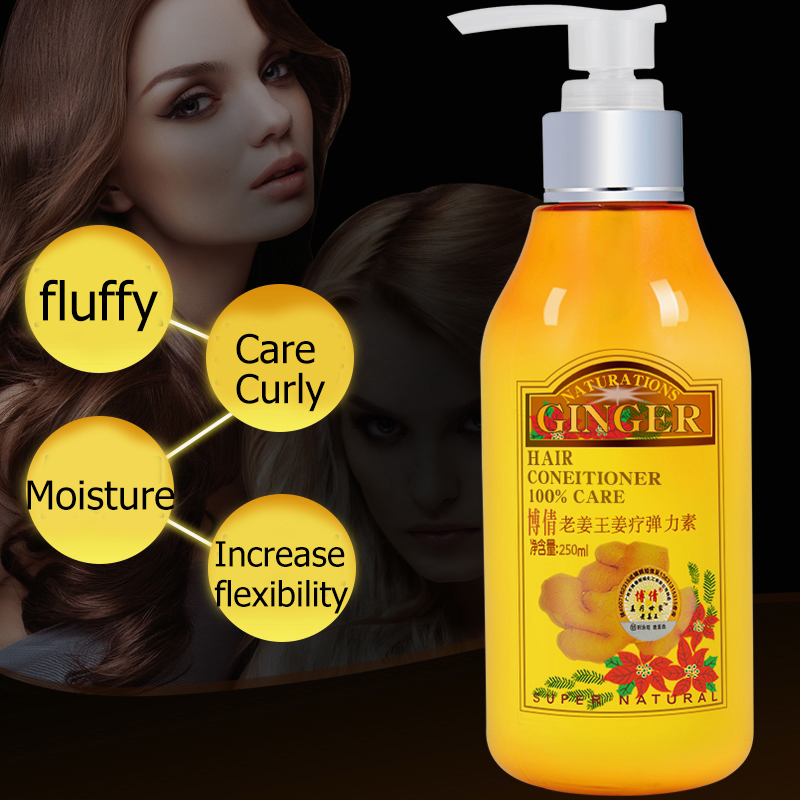 BOQIAN Old Ginger Curl Enhancer Hair Styling Elastin Lasting Moisture Anti Frizz Fluffy Protect Volume Easy To Stereotypes 250ML