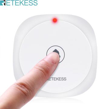 RETEKESS TD017 Restaurant Pager Wireless Call Button 433.92MHz White Touch Transmitter For Coffee Shop Hotel Hospital