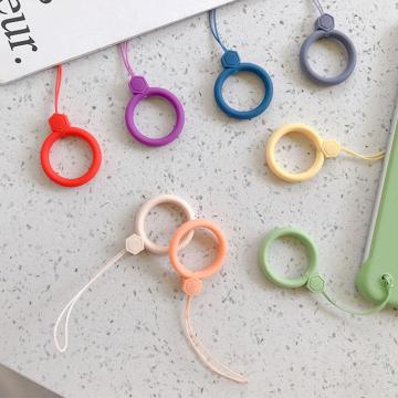 Universal Mobile Phone Lanyard Strap Anti-lost Silicone Ring Lanyard Strap Holder for Mobile Phone Straps Finger Ring Lanyard