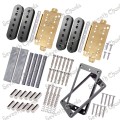 A Set N&B Double coil Pickup Humbucker Kits Producing Accessories /Bobbins/Brass Baseplate/Bar Magnet/Pole Slug & screws