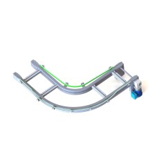CV/90 Flat Top Chain Conveyor Curve for Pallet Handling System Designs