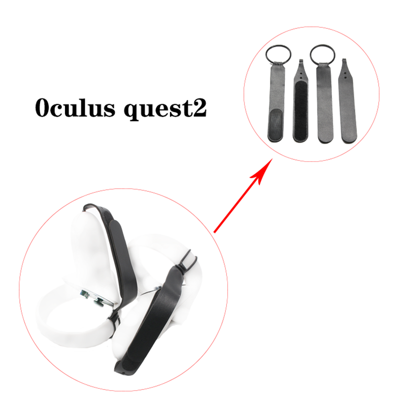 1Pair For Oculus Quest 2 VR Controller Handle Wrist Strap Handle Grip Anti Falling Non-slip Adjustable belt for Quest2 Accessory
