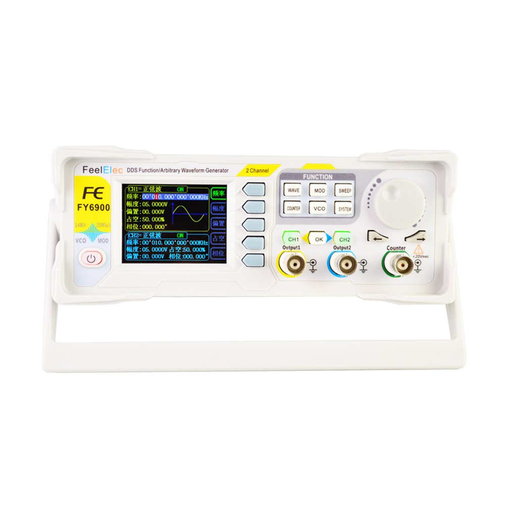 DDS Dual-channel Digital Function Arbitrary Waveform Signal Generator 250MSa/s 15MHz 14bits Frequency Meter Sale