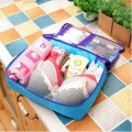4 Color Travel Bag Necessity Luggage Packing Cube Organizer Nylon Mesh storage Pouch For Clothes Suitcase Tidy Set