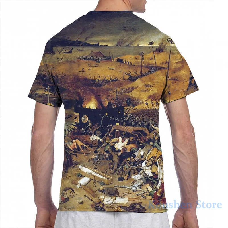 The Apocalypse by Hieronymus Bosch men T-Shirt women all over print fashion girl t shirt boy tops tees Short Sleeve tshirts