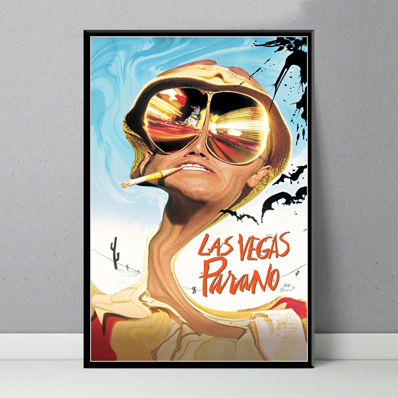 NT102 Poster Wall Art Comic Fear and Loathing In Las Vegas Classic Movie Painting Canvas Picture Prints Living Home Room Decor