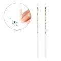 2Pcs White Dotting Tools For Nail Art Rhinestone DIY Picker Nail Tool Picking Up Sticky Pen Beauty Manicure Nail Art Tool