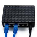 10/100 Gigabit Ethernet Gigabit Mini Hub 5-Port Desktop Adapter Network Exchange Switch LAN up to 1000 megabits/second