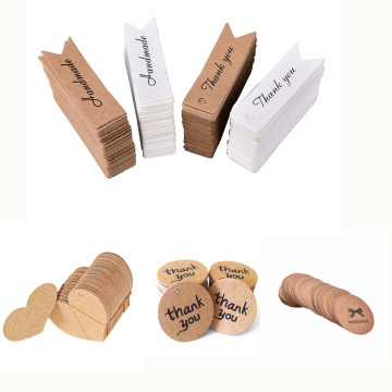 50/100pcs Kraft Paper Multi-style Hang Tags gift price tag/jewelry price tag Wedding/Birthday party decoration tag/small