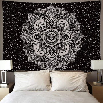 Home Decor Sun Mandala Witchcraft Psychedelic Tapestry Wall Hanging Fabric Living Room Background Wall Yoga Beach Towel Mat