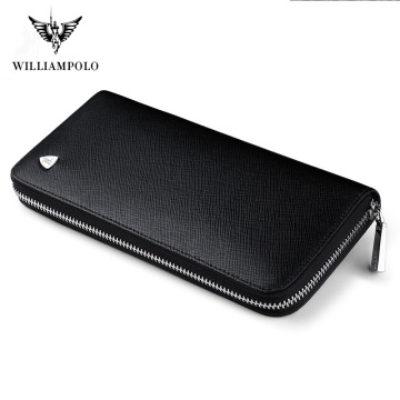 WILLIAMPOLO New fashion wallet purse handbags for male luxury brand zipper men clutches pl119