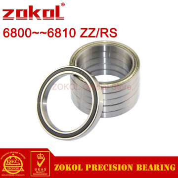 ZOKOL 6800 6801 6802 6803 6804 6805 6806 6807 6808 6809 6810 ZZ Z RS 2RS Thin Wall Beraings Deep Groove ball bearing