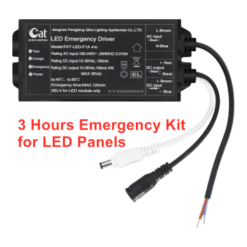 3hrs emergency lighting kit for 600x600 LED panel