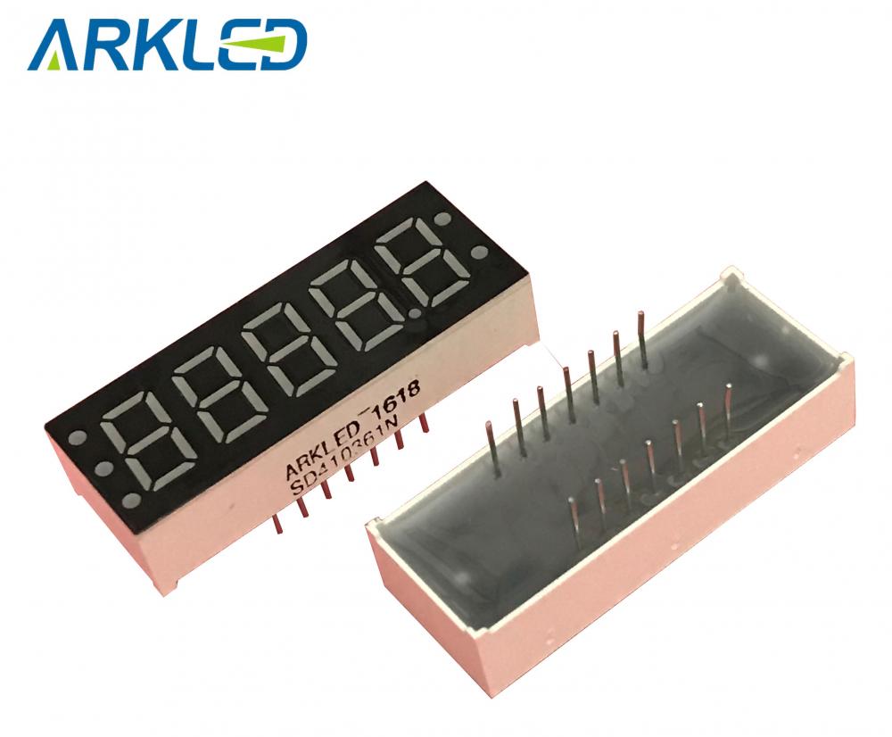 0.36 inch over four digits led display iceblue