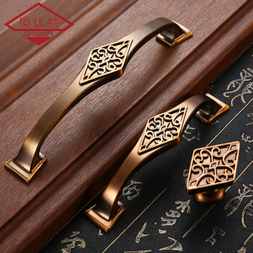 AOBT American Antique Bronze Cabinet Handle Vintage 128mm Drawer Knobs Wardrobe Door Handles Furniture Handle Pens Hardware 6017