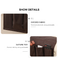 Sofa Armrest Organizer With 4 Pockets And Cup Holder Tray Couch Armchair Hanging Storage Bag For TV Remote Control Cellphone