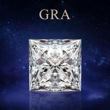 Szjinao Real 100% Loose Gemstone Moissanite Diamond 2ct D Color VVS1 7mm Princess Cut GRA Moissanite For Diamond Ring Jewelery