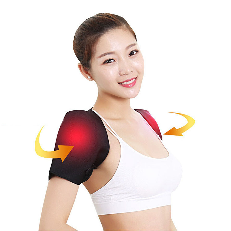 New Adjustable Shoulder protect Male Female Magnetic Back Support Nylon Elastic Shoulder Brace Belt