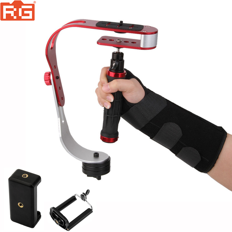 Mini handheld stabilizer Video Steadicam for Digital Camera HDSLR DSLR Camcorder DV Mobile Phone + Gloves free shipping