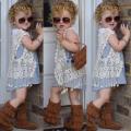 Pudcoco Girl Coat Toddler Kids Baby Girls Crochet Lace Hollow Cardigan Tops Vest Tassel Waistcoat