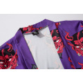 Clothing 2020 Japanese Traditional Cardigan Kimono Men Harajuku Streetwear Devil Print Costume Yukata Demon Haori Robe