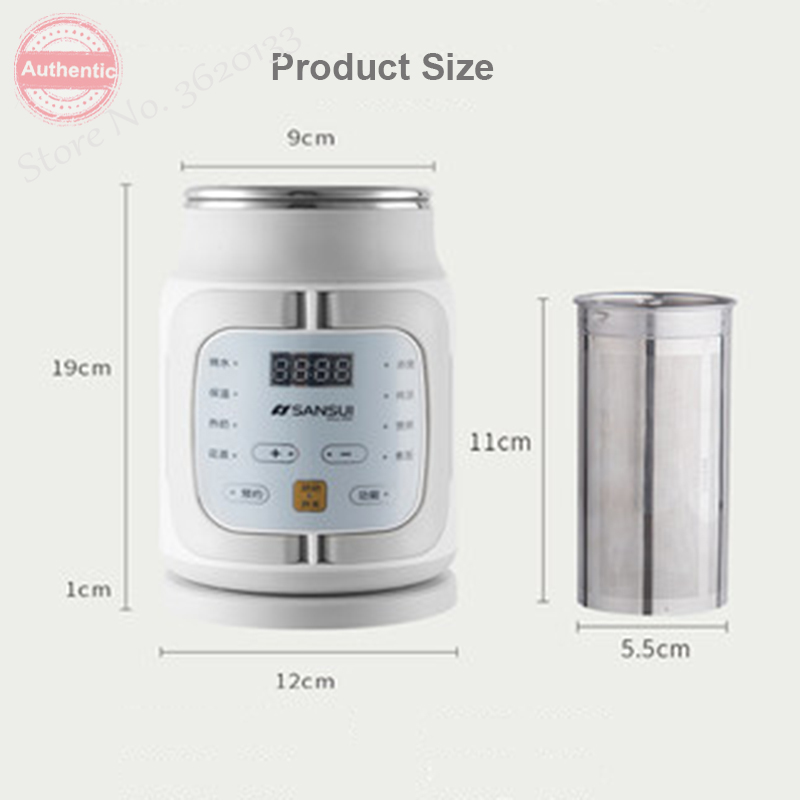 Portable Multi-function Electric Kettle Travel Insulation Pot Can Be Reserved Time Electric Cup Cooking And Stewing 220V