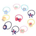 10PCS/Lot Baby Girls Colorful Mini Ring Elastic Hair Bands Tie Gum For Hair Ponytail Holder Rubber Bands Kids Hair Accessories