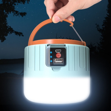BORUiT 280W LED Solar Portable Lanterns USB Rechargeable Bulb Camping Light 3-Mode Emergency Tent Lamp for BBQ Camping
