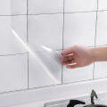 Transparent Kitchen Waterproof Oil-proof Stickers PET Self Adhesive Wall Sticker Kitchen Cabinet Stove Fridge Bathroom Decor