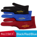 Good Elasticity Three Fingers Billiard Gloves Snooker Glove Red/Blue/Black Billiard Accessories Buy 2 Get 3 Ones China