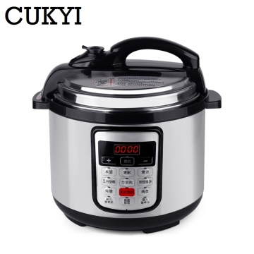 CUKYI 5L Multifunctional Programmable Pressure slow cooking pot non-stick Cooker 900W Stainless Steel Electric Pressure Cooker