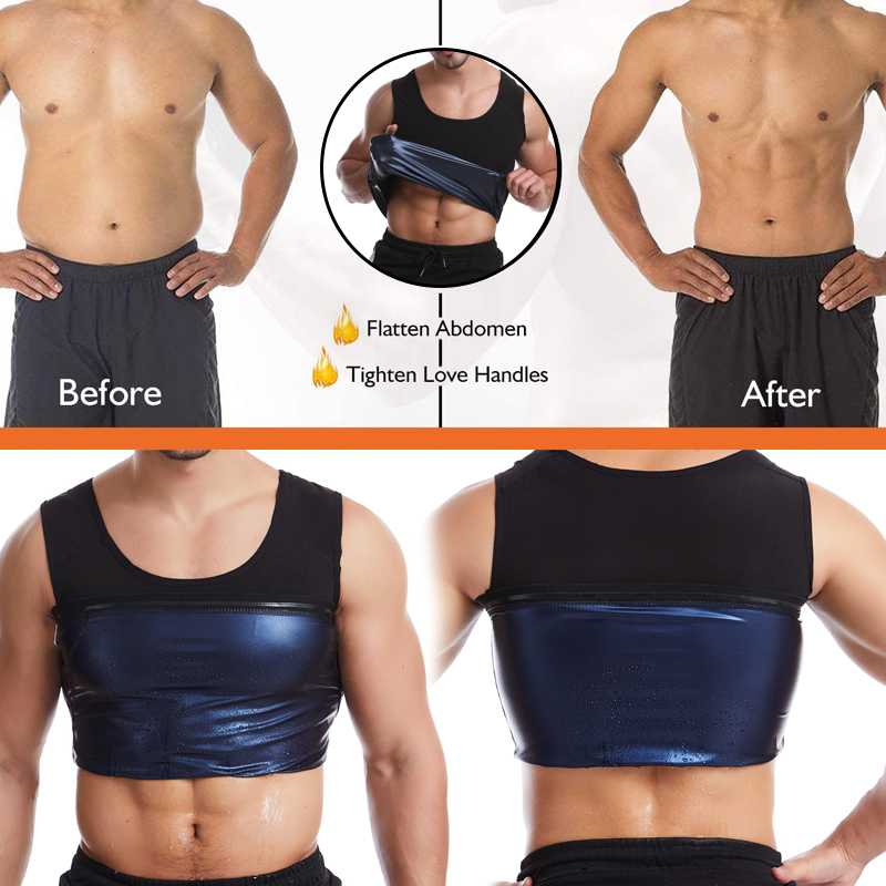Men Neoprene Sweat Sauna Vest Body Shapers Vest Waist Trainer Slimming Vest Shapewear Waist Shaper Corset For Women