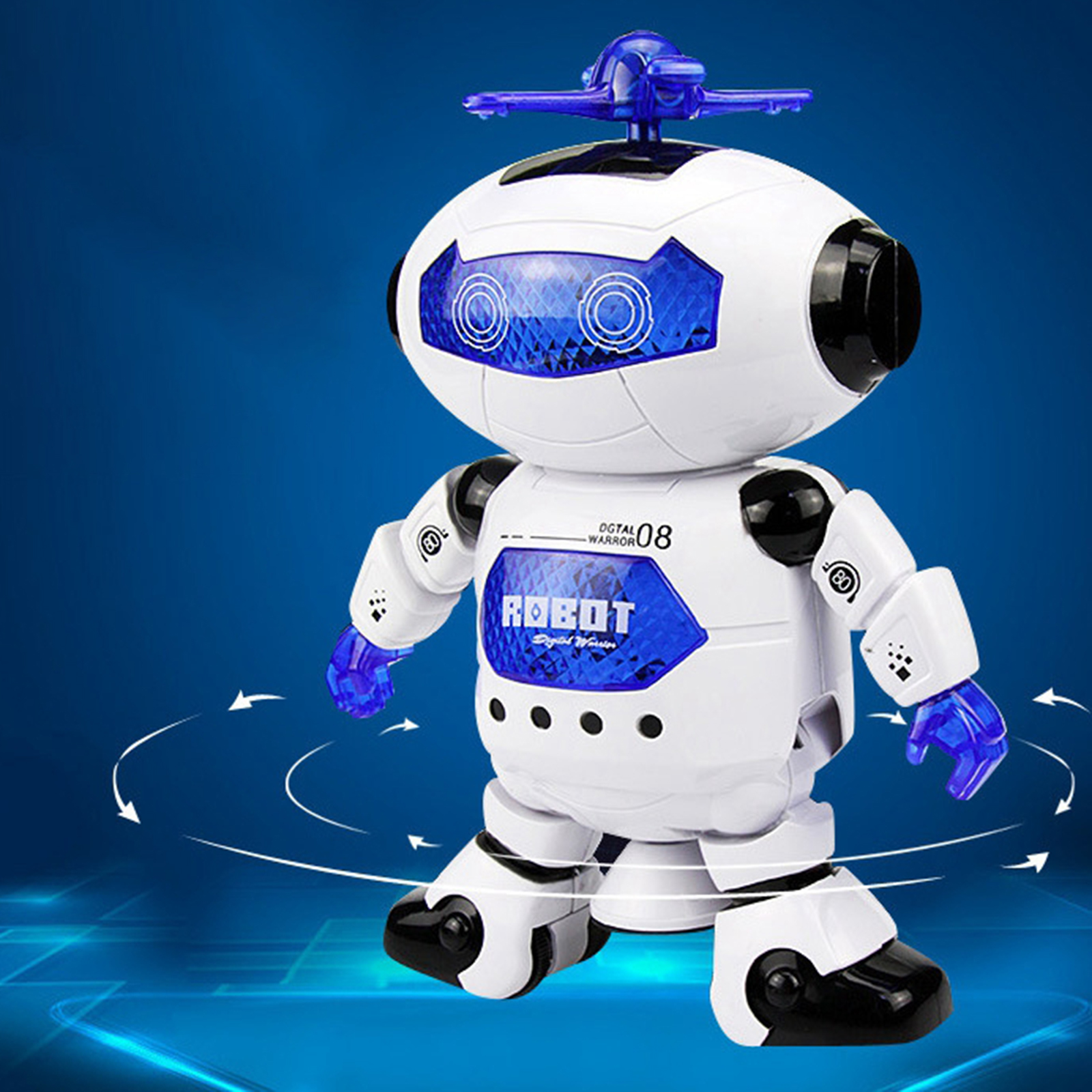 Creative Robot Toy Electronic Walking Dancing Robot Toys with Music Lightening for Kids