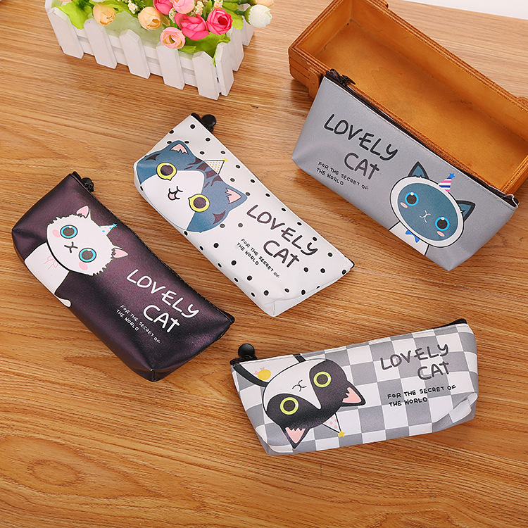 Kawaii Cat School Pencil Bags Cute Waterproof Pencil Case For Girls Kids Gift Korean Stationery Office School Supplies