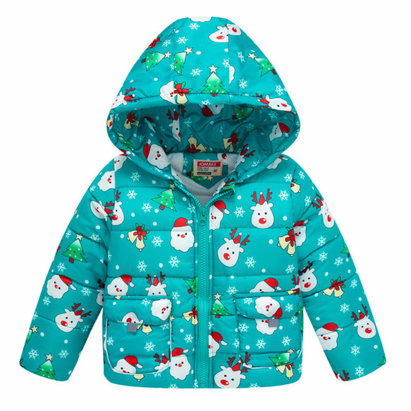 Girls Jackets Autumn Winter Coats For Boys Jackets Infant Kids Coats Hooded Warm Outerwear Children Clothes Christmas Costume