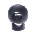 10Pcs/lot Black Plastic Ball Round Spring Stop Cord Lock Ends Toggle Stopper Clip For Sportswear Clothing Shoes Rope Locks Craft