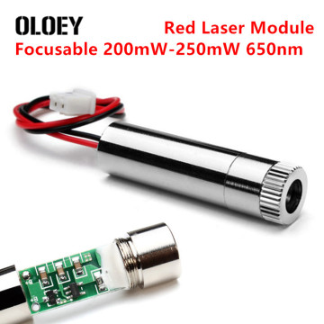 Red Dot Focusable 200mW-250mW 650nm Laser Module Laser Generator Diode Replacement Mini DIY Engraver Power Tools Accessories Set