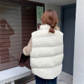 HziriP OL New Autumn Winter Waistcoat Vest Jacket Women Tops Bread Clothes Elegant Thick Warm Coat Female Solid Loose Parkas