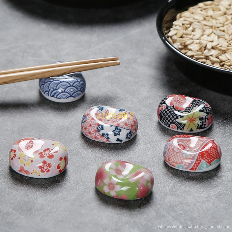 100 Pieces Ceramic broad bean chopsticks rack hotel restaurant chopsticks