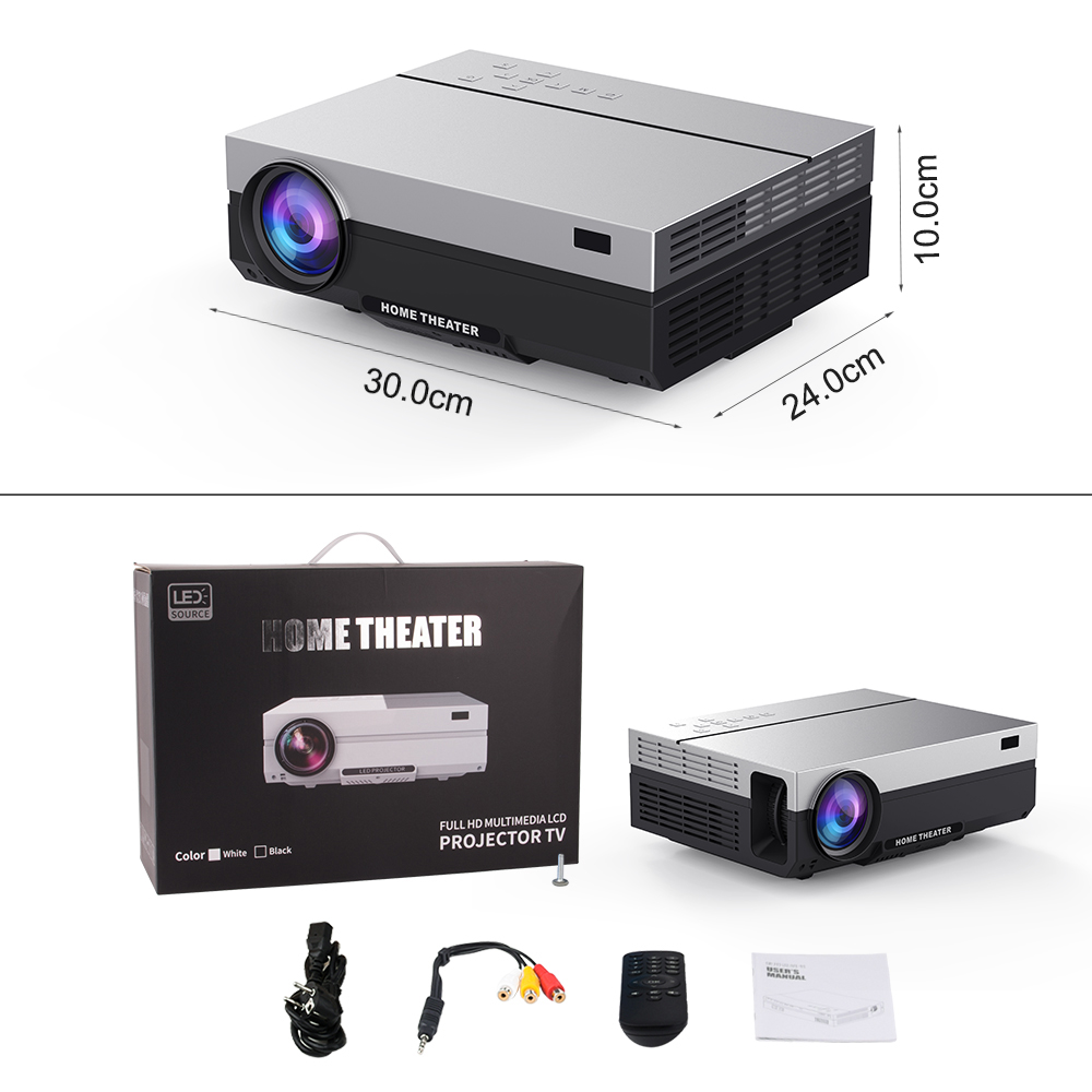Everycom T26L Full HD Projector 1920x1080P Projector Portable 5500 Lumens Beamer Proyector Home Theater Movie HDMI-compatible