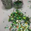 50G 12 Colors HEART Chunky Holographic Glitter Shape 4mm Polyester Laser Nail Glitter Art Body Glitter , 1.76 oz weighed bags,97