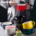 700ML Black Classic Ceramic Mug Water Big Beer Cups Drinkware Coffee Juice Milk Drink Cup Breakfast oat кружка