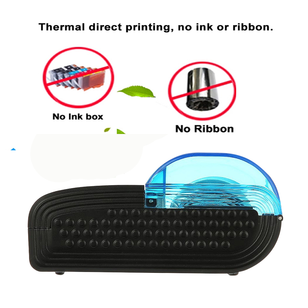 Portable Mini Bluetooth Thermal Receipt Printer Ticker Printer For Mobile Phone Android iOS Windows 58mm