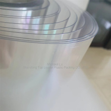 Transparent PET thermoforming sheet coated with silicone oil