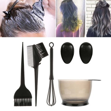 5 Pcs/Set Hair Dye Tool Hair Brush Mixing Bowl Professional Hair Salon Barber Hairdressing Brushes DIY Hair Color Set Tint Tools