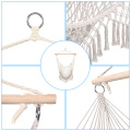 [US-W]Hammock Fashion Cotton Rope Sling With Tassel Beige